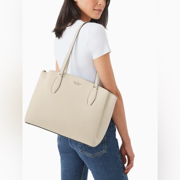 ♠️ EUC Kate Spade Monet Tote in Warm Beige♠️ - Picture 2 of 9